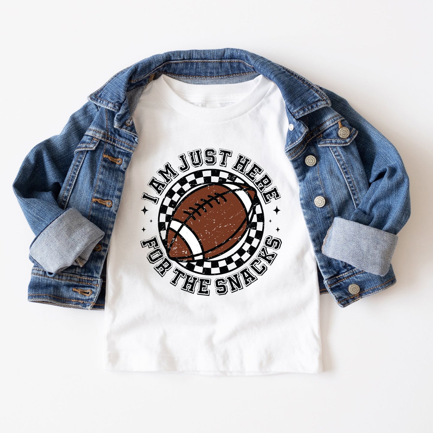 I Am Just Here For The Snacks | Youth Graphic Short Sleeve Tee