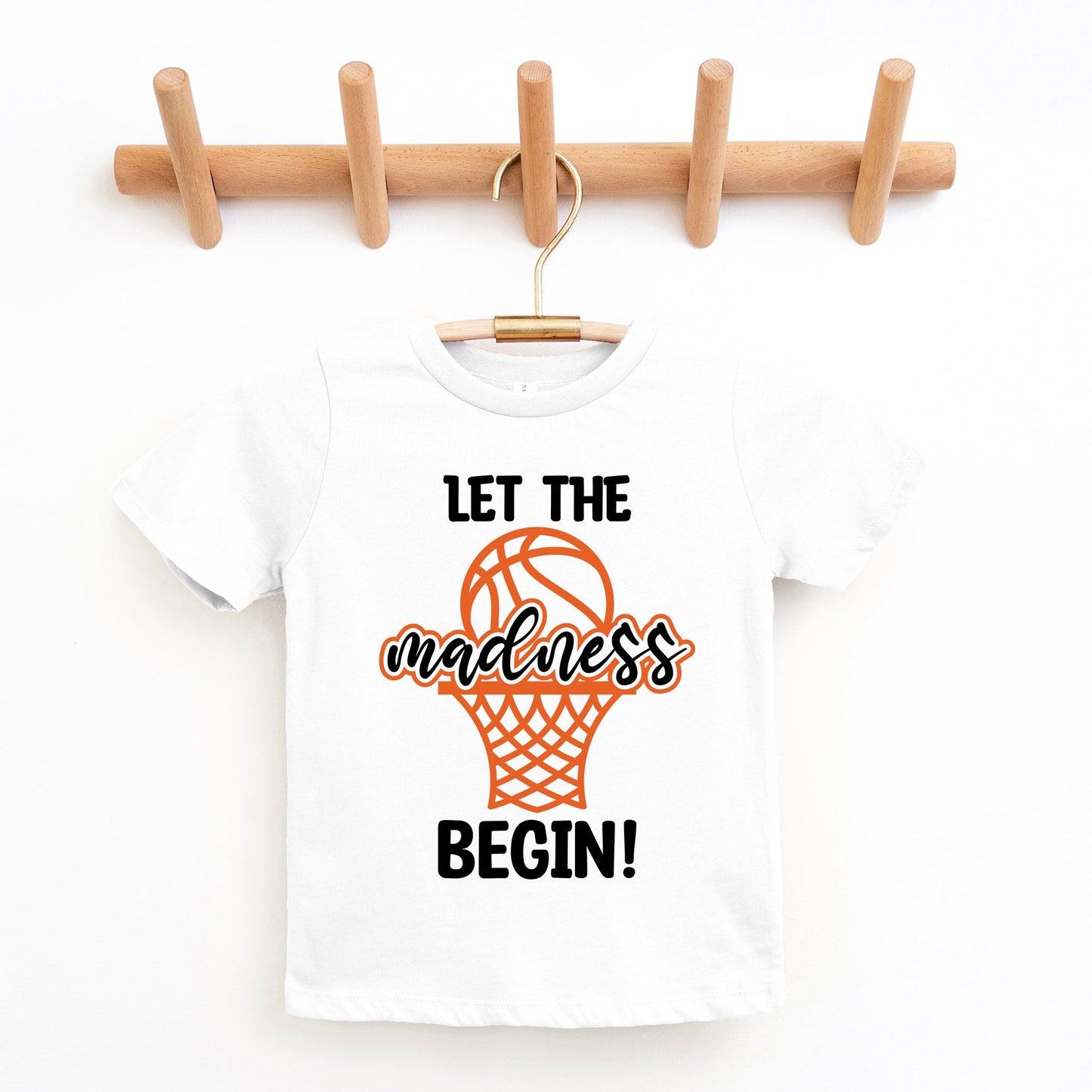 Basketball Madness Hoop | Toddler Graphic Short Sleeve Tee
