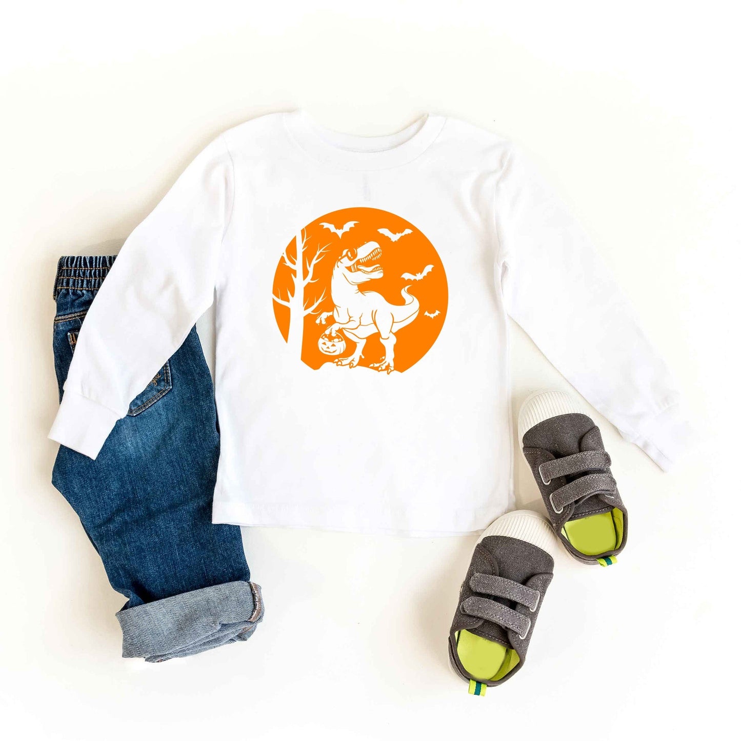 Dinosaur Moon | Toddler Graphic Long Sleeve Tee