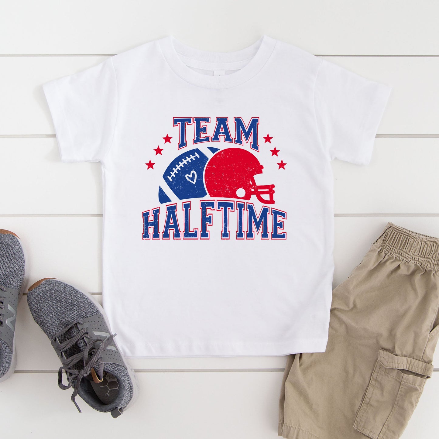Team Halftime Distressed - Blue | Youth Graphic Short Sleeve Tee