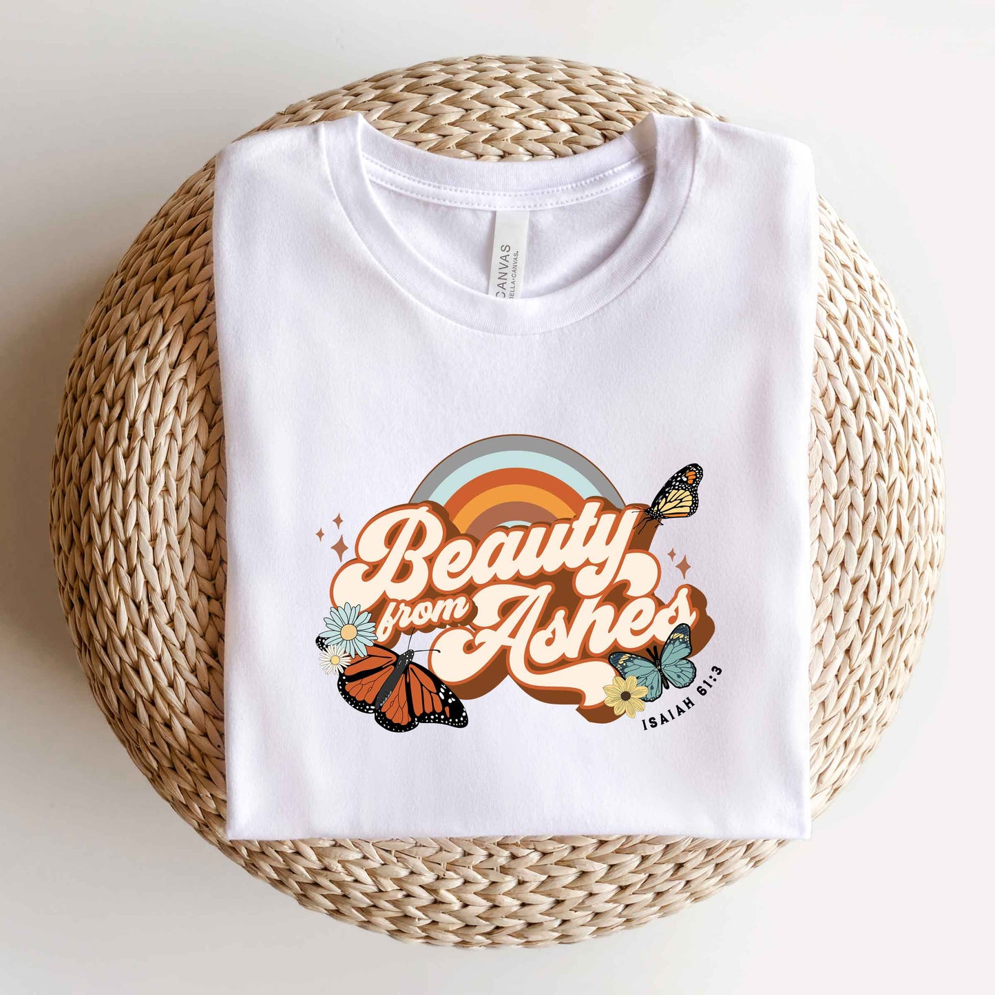 Beauty From Ashes Butterfly | Short Sleeve Crew Neck