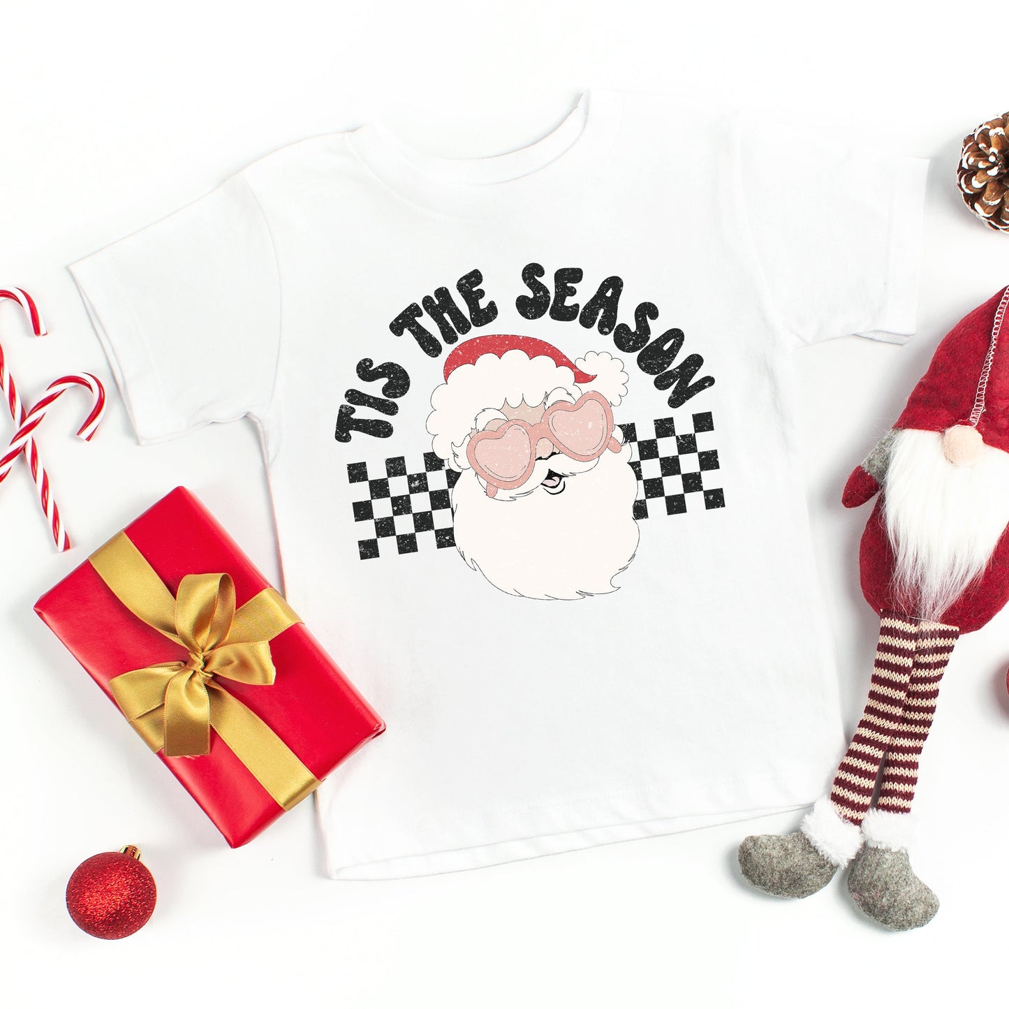 Tis The Season Santa | Toddler Short Sleeve Crew Neck
