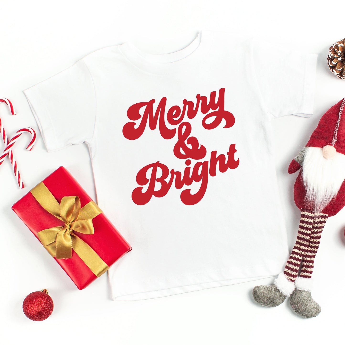 Bold Merry and Bright | Toddler Short Sleeve Crew Neck