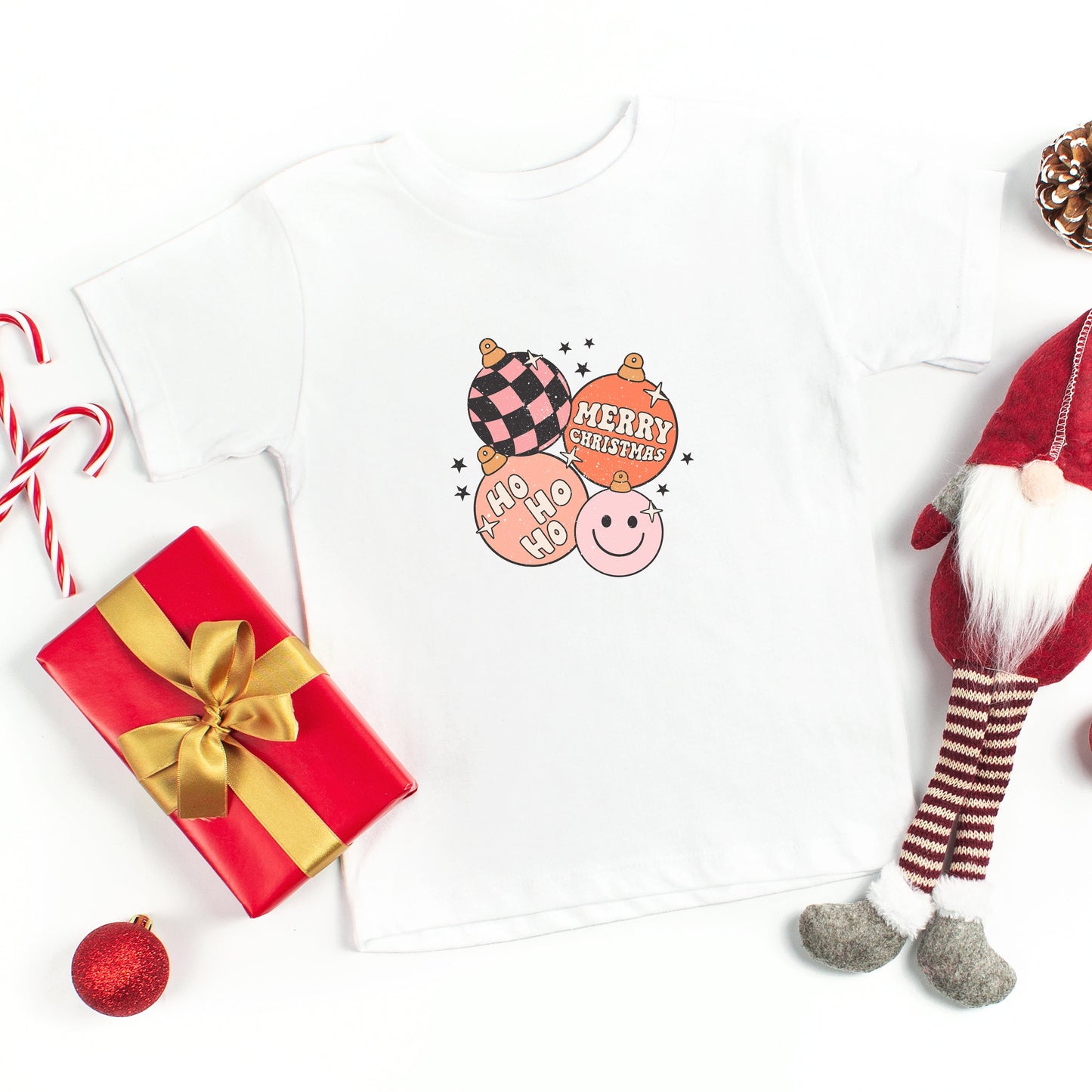 Retro Ornaments | Toddler Short Sleeve Crew Neck