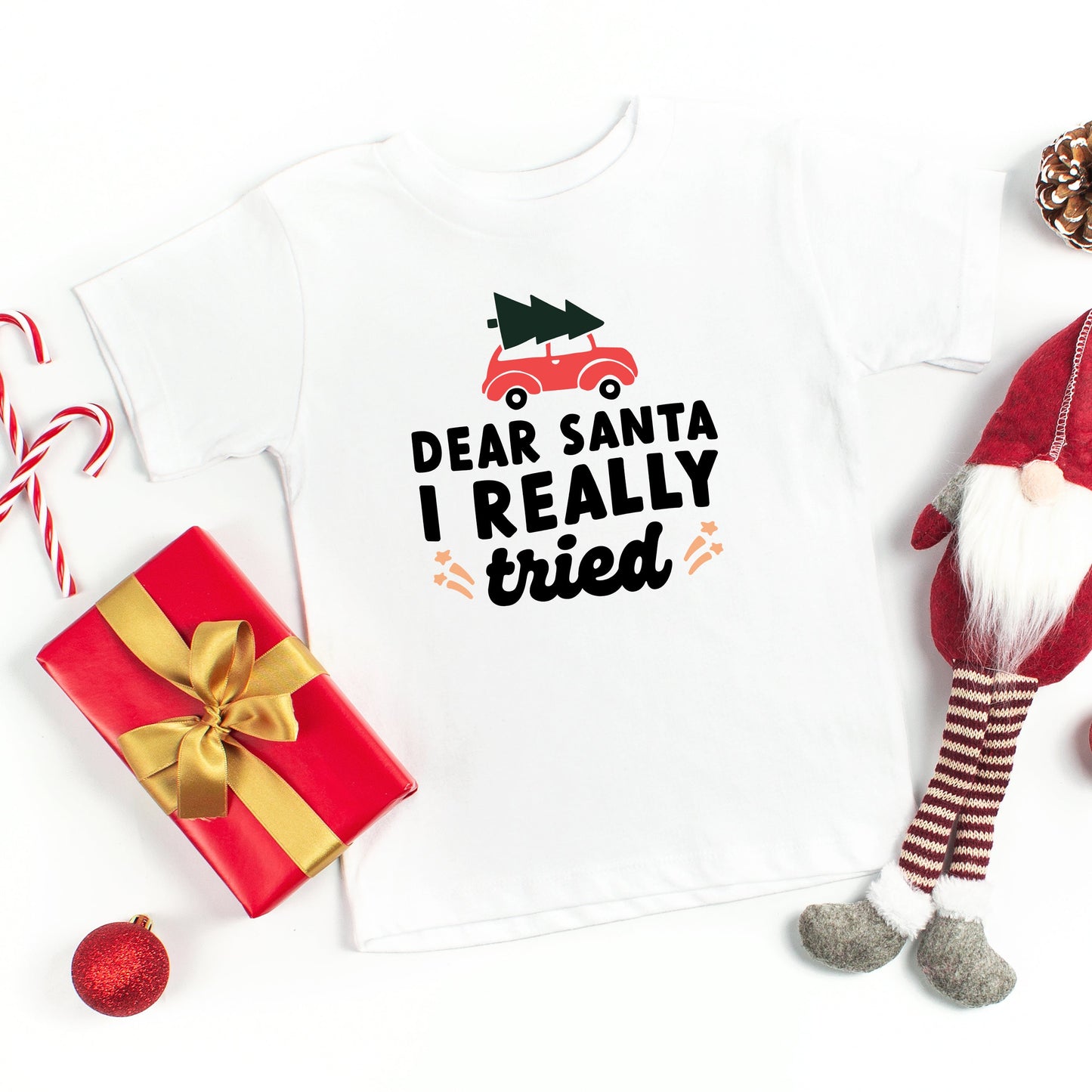 I Really Tried Car | Toddler Short Sleeve Crew Neck