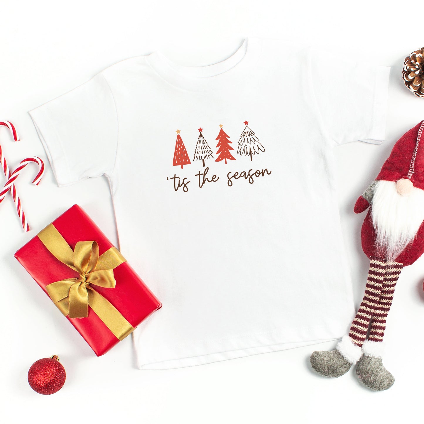 Tis The Season Trees | Toddler Short Sleeve Crew Neck