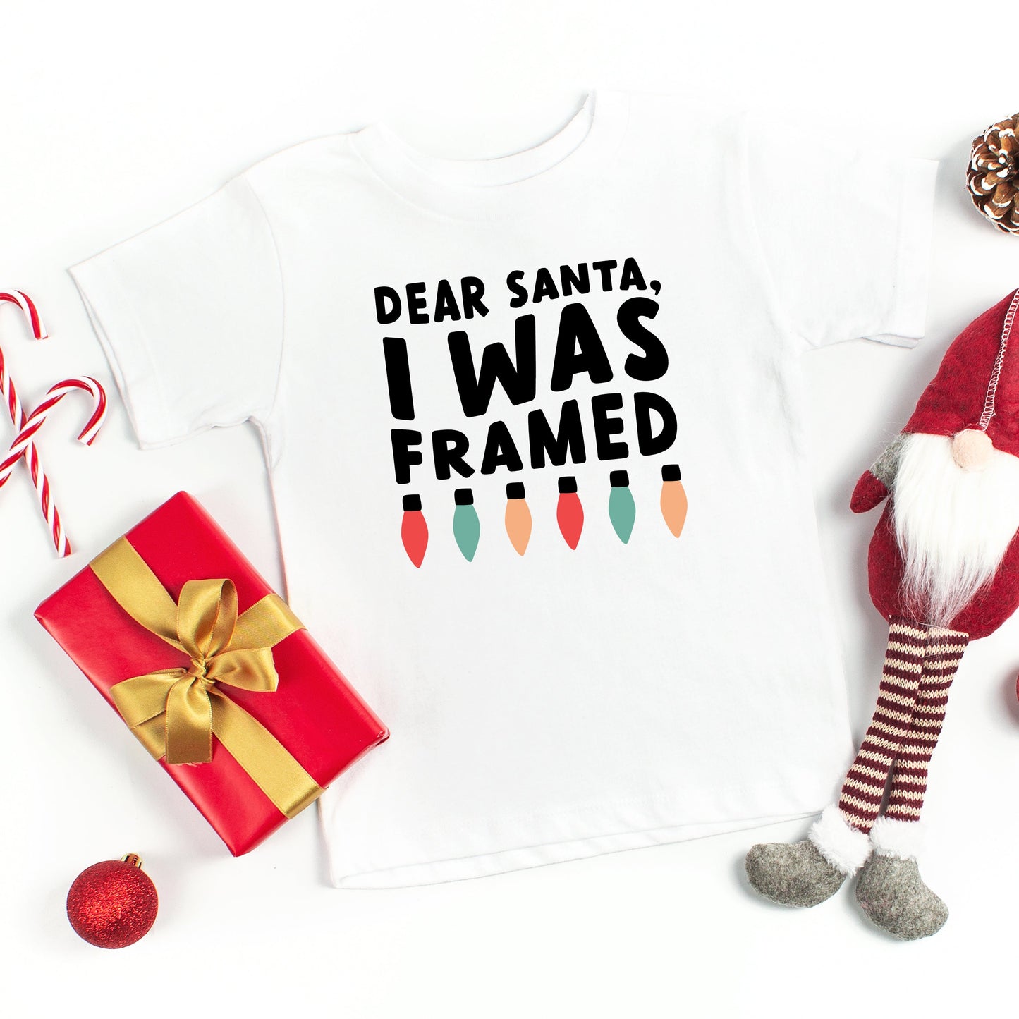 I Was Framed Lights | Toddler Short Sleeve Crew Neck