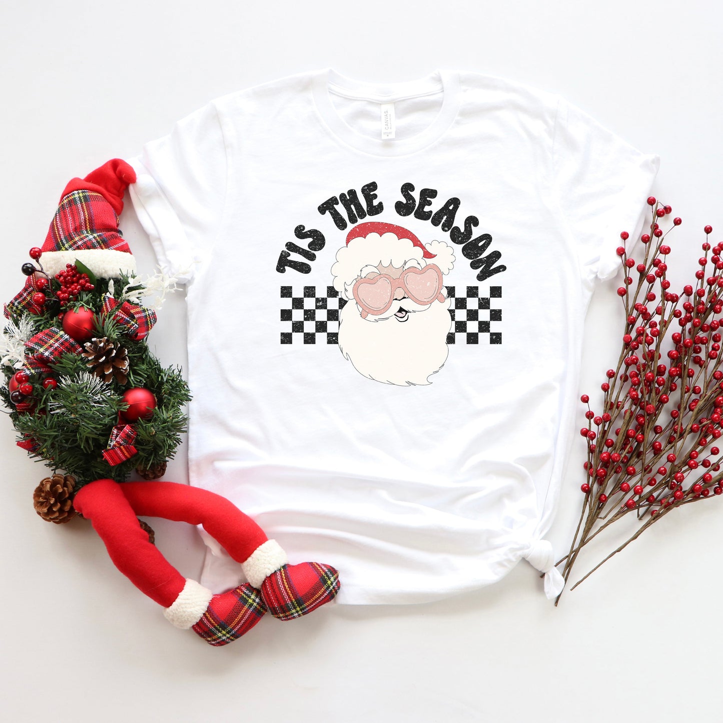Tis The Season Santa | Youth Short Sleeve Crew Neck
