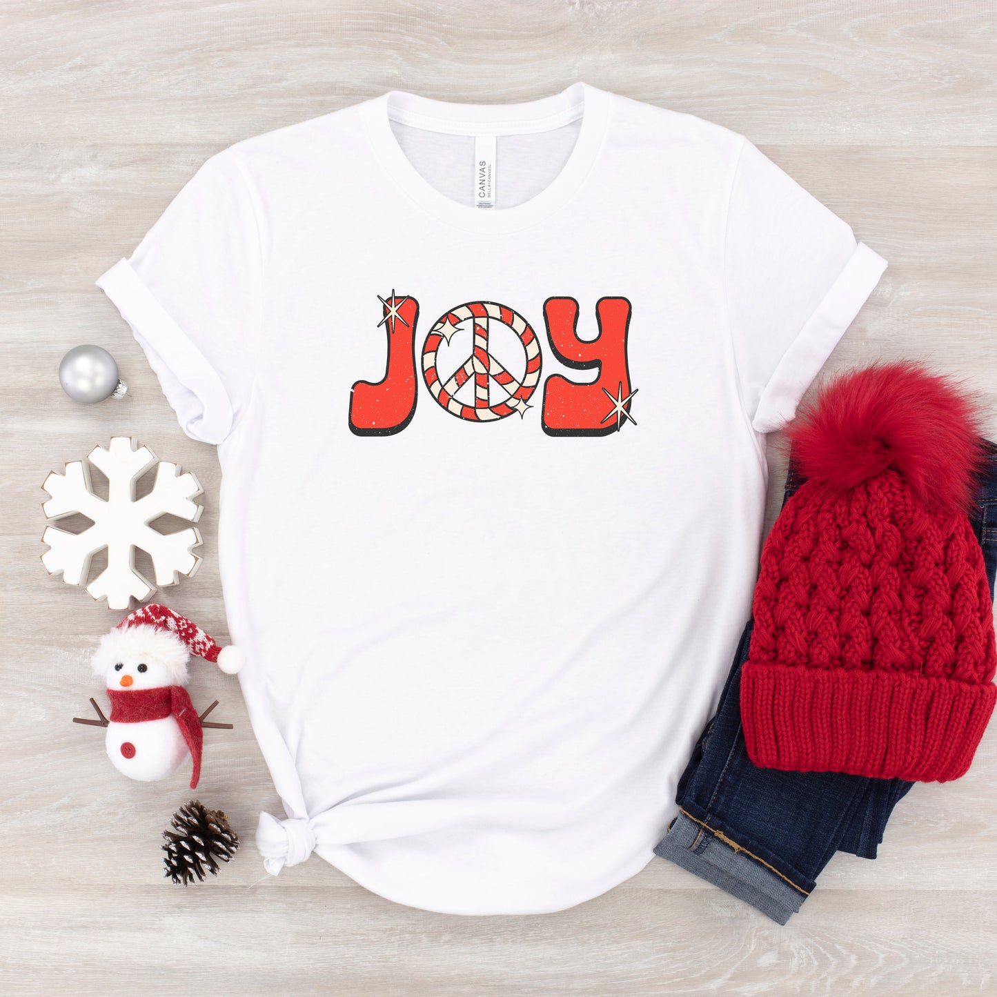 Joy Peace Sign | Youth Short Sleeve Crew Neck