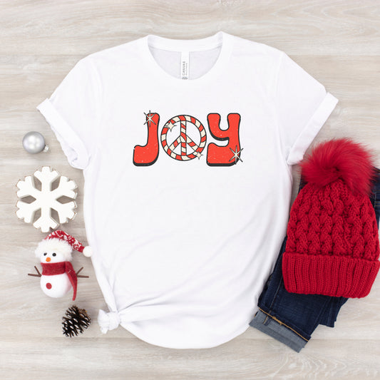 Joy Peace Sign | Youth Short Sleeve Crew Neck