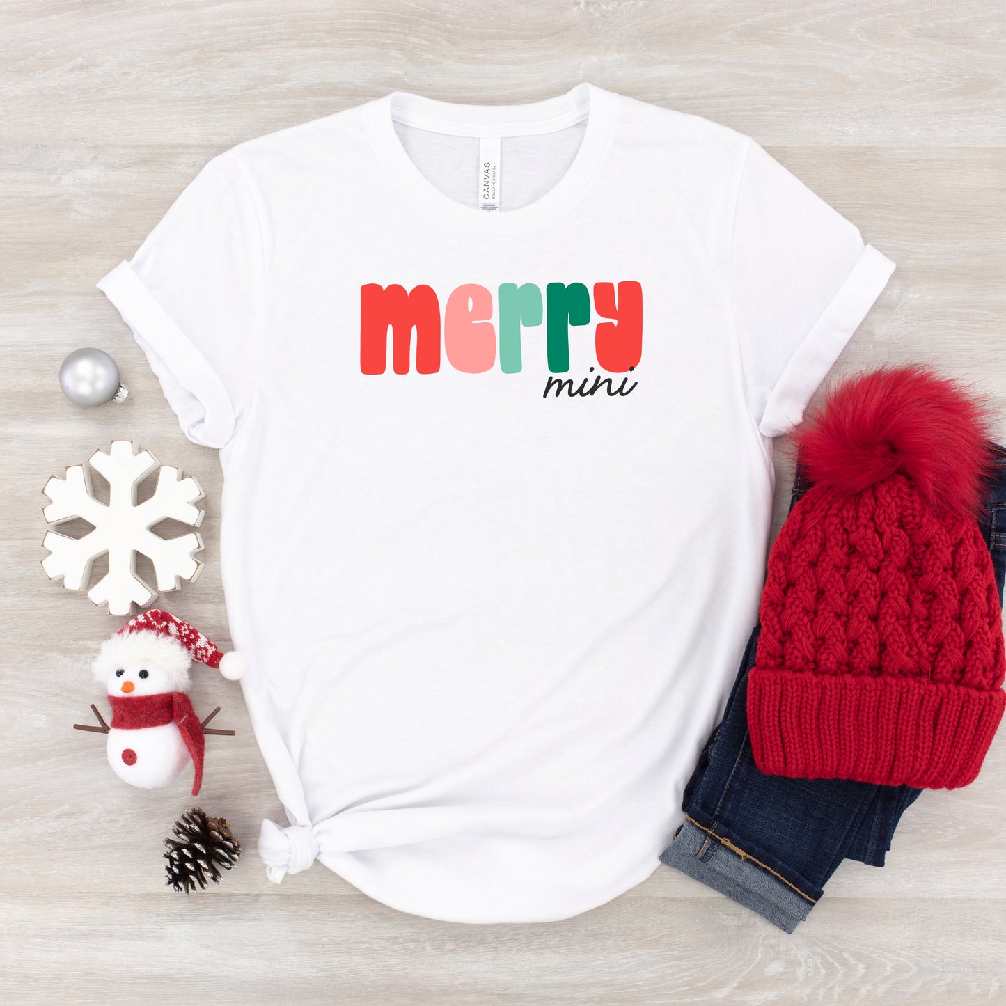 Merry Mini Bold Colorful | Youth Short Sleeve Crew Neck
