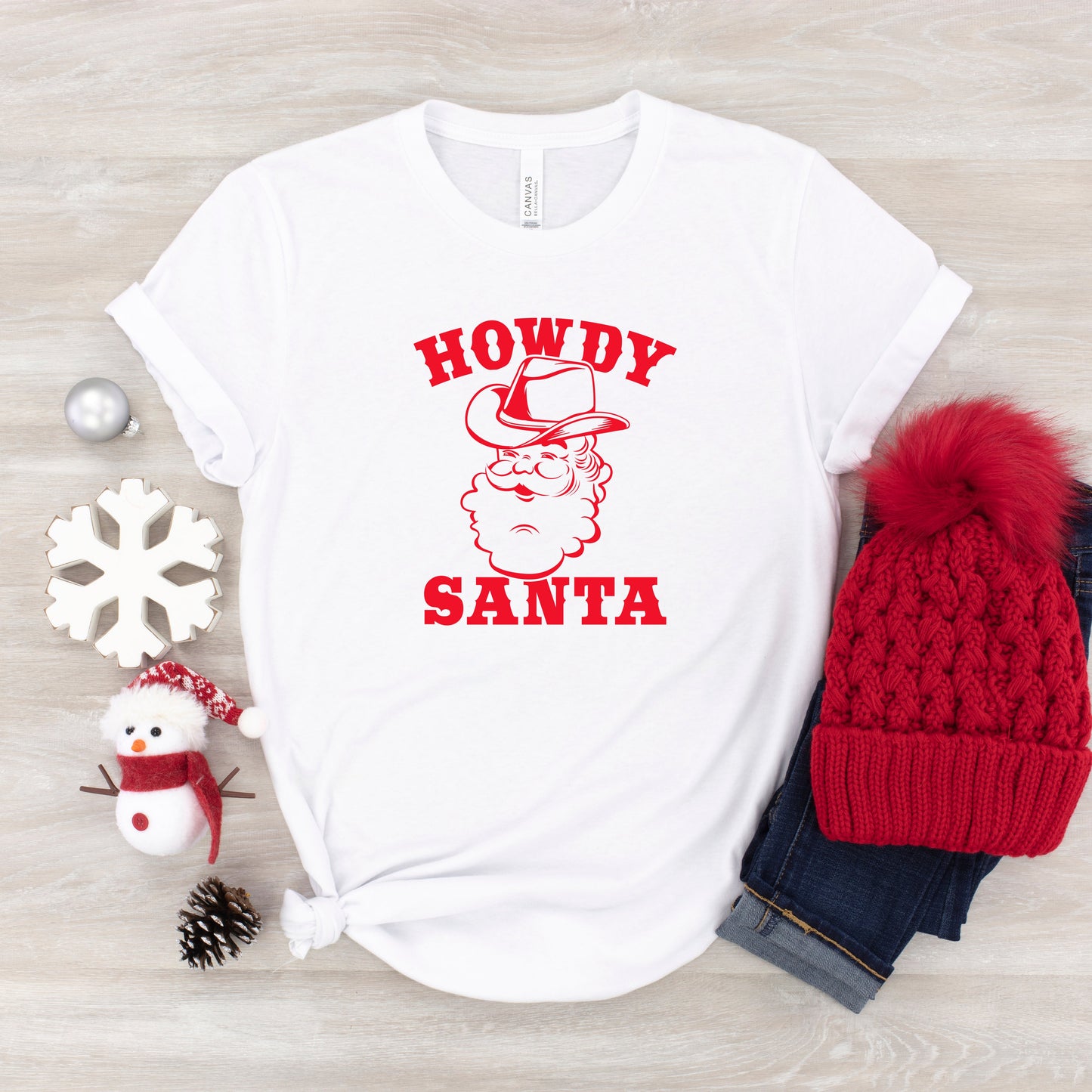 Howdy Santa Claus | Youth Short Sleeve Crew Neck