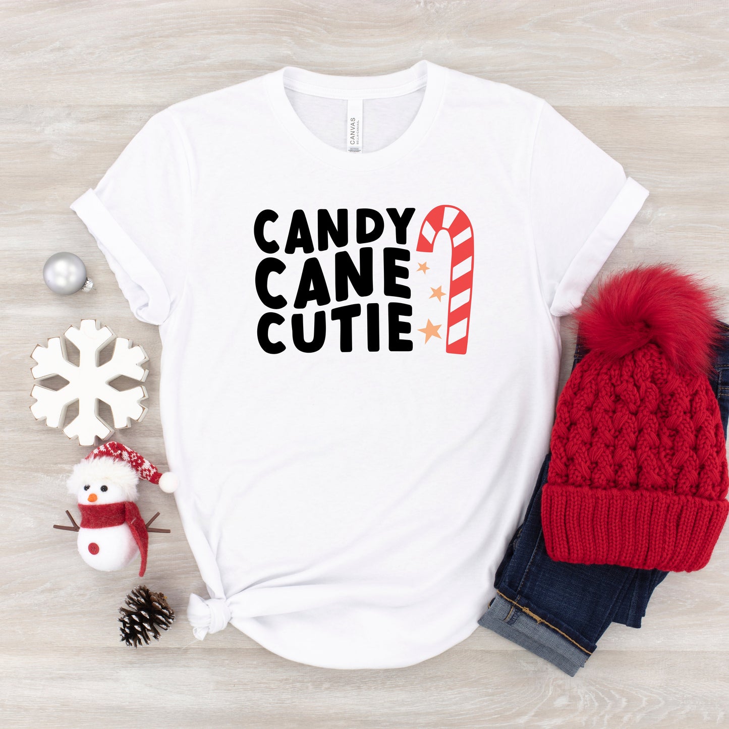 Candy Cane Cutie | Youth Short Sleeve Crew Neck