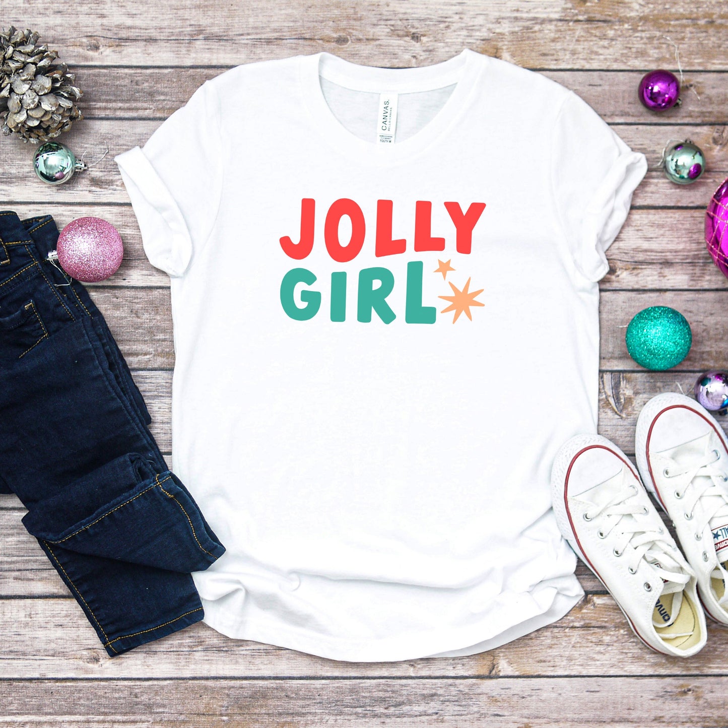 Jolly Girl Star | Youth Short Sleeve Crew Neck