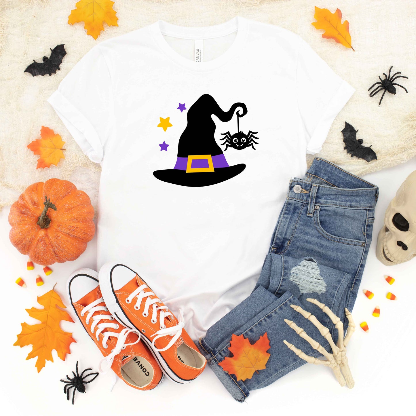 Witch And Spider | Youth Graphic Short Sleeve Tee