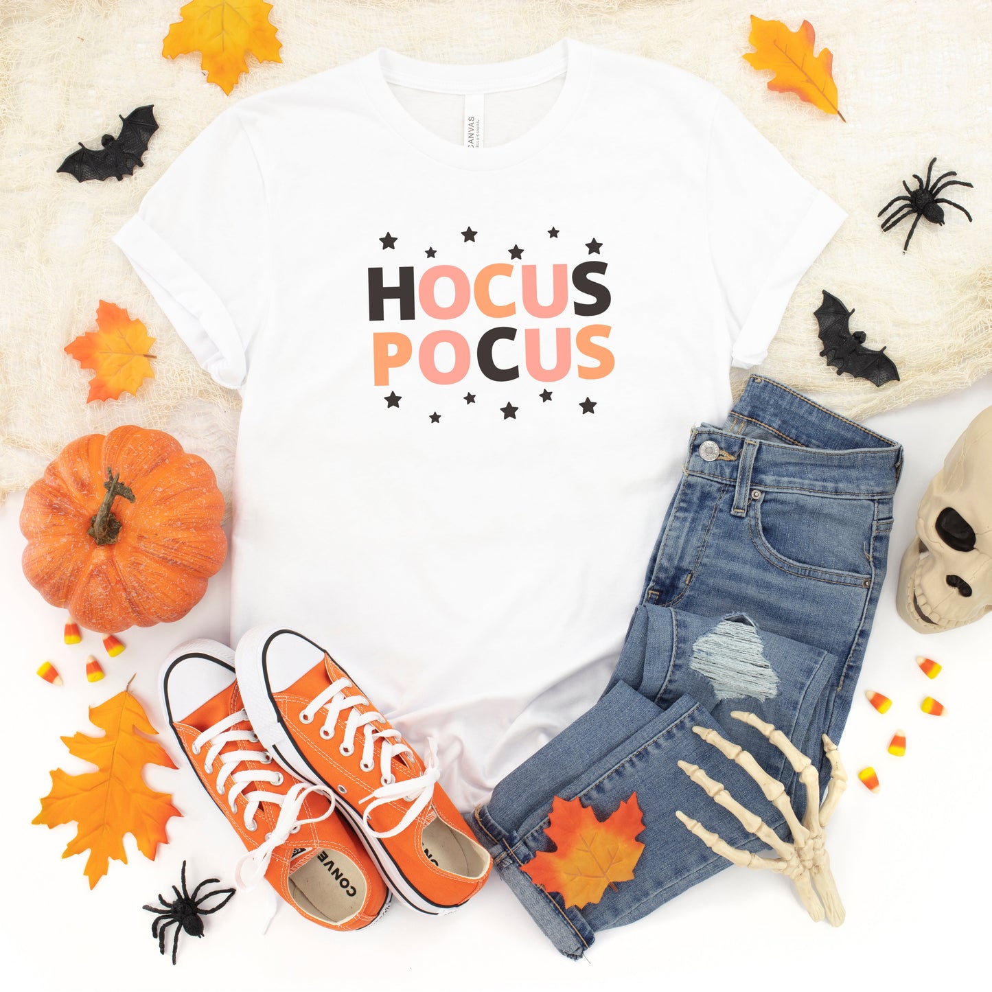 Hocus Pocus Colorful Stars | Youth Short Sleeve Crew Neck