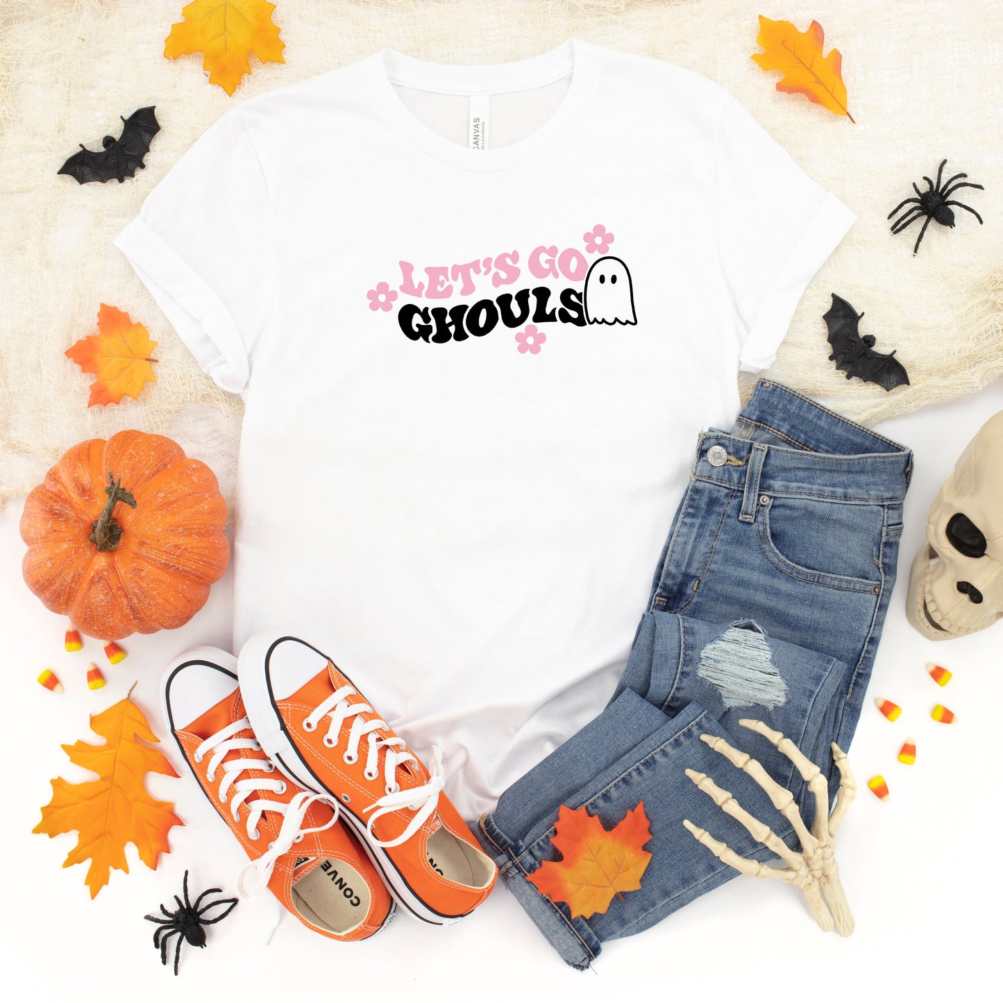 Ghost Let's Go Ghouls | Youth Short Sleeve Crew Neck