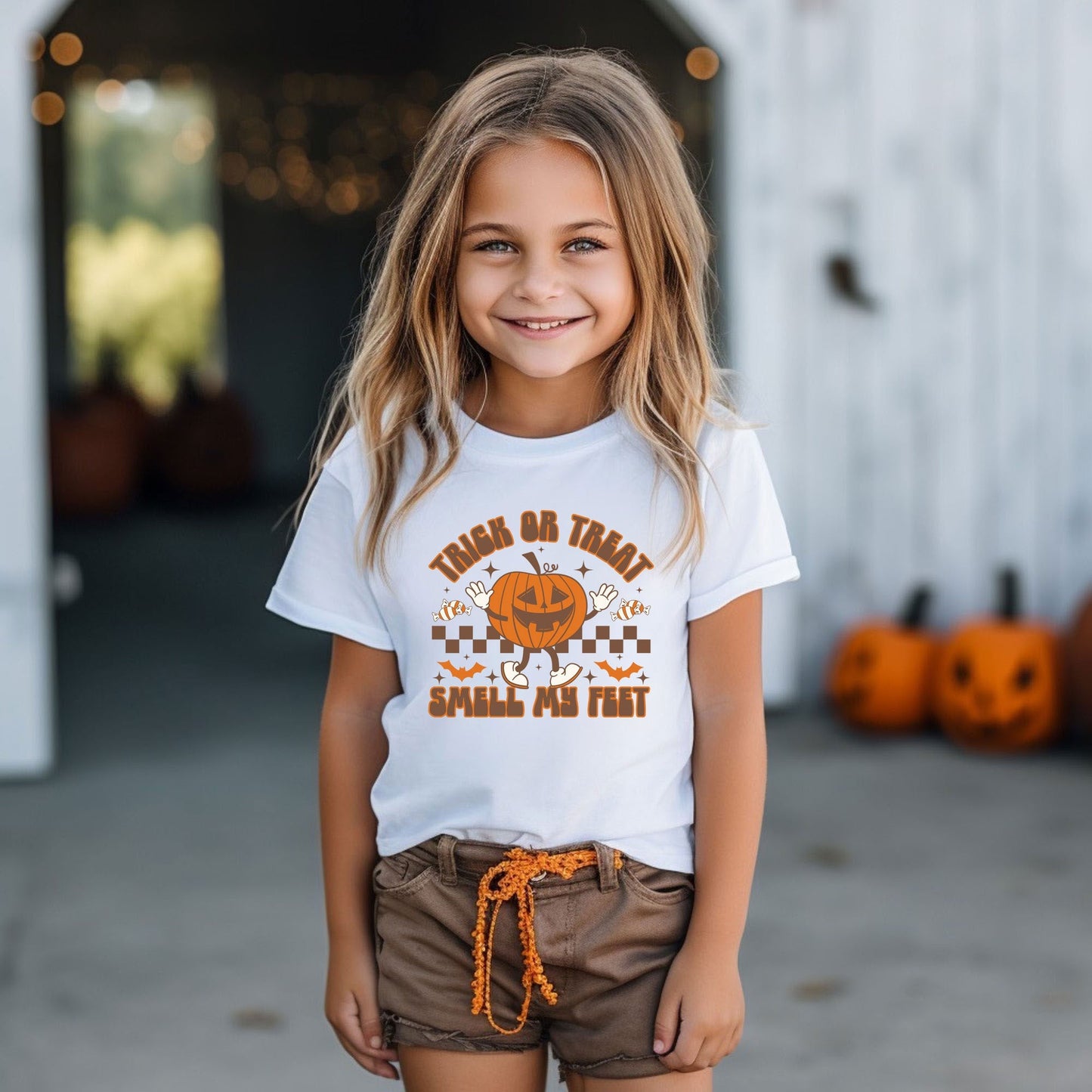 Smell My Feet Checkered | Toddler Graphic Short Sleeve Tee