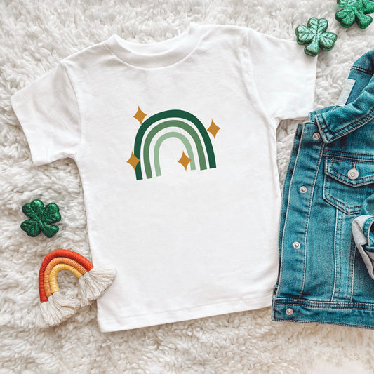 Lucky Rainbow Stars | Toddler Short Sleeve Crew Neck