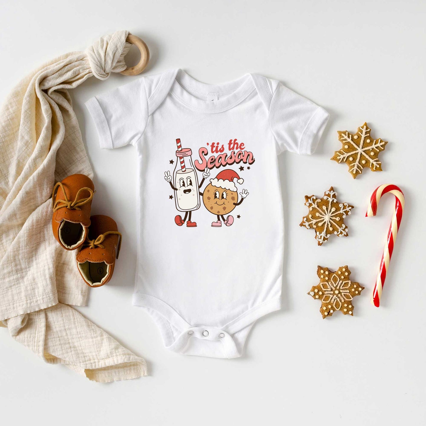 Milk And Cookie Season | Baby Graphic Short Sleeve Onesie