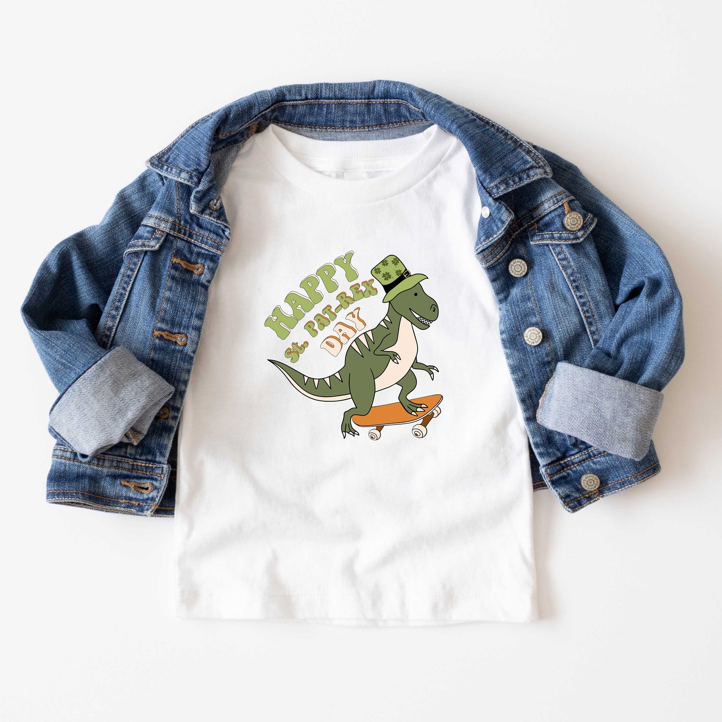 Happy St. Pat-Rex Day | Youth Short Sleeve Crew Neck