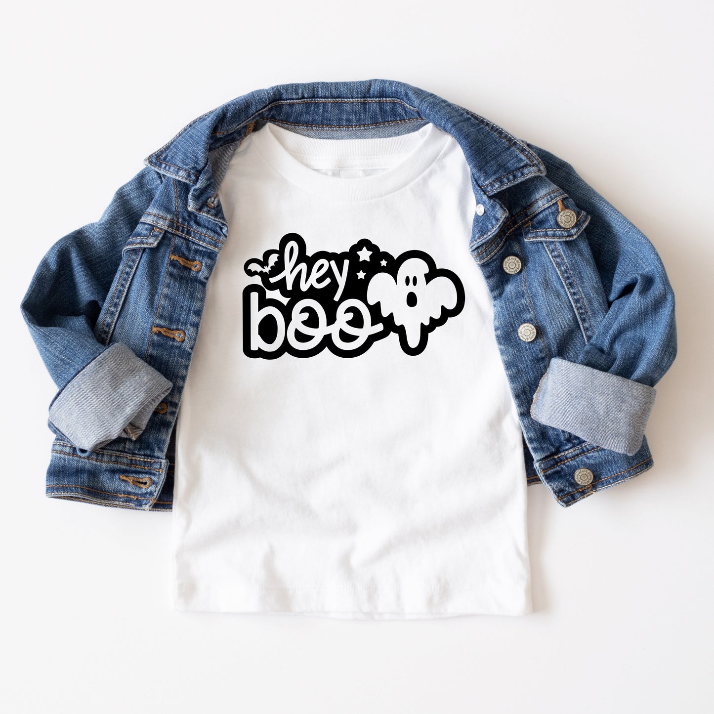 Hey Boo Ghost | Youth Short Sleeve Crew Neck