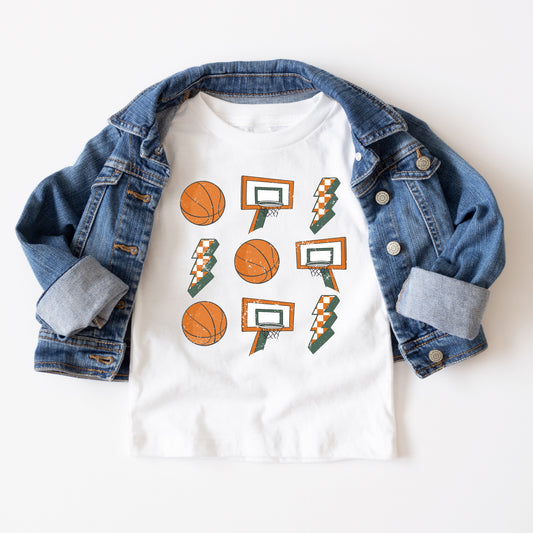 Basketball Collage | Youth Short Sleeve Crew Neck