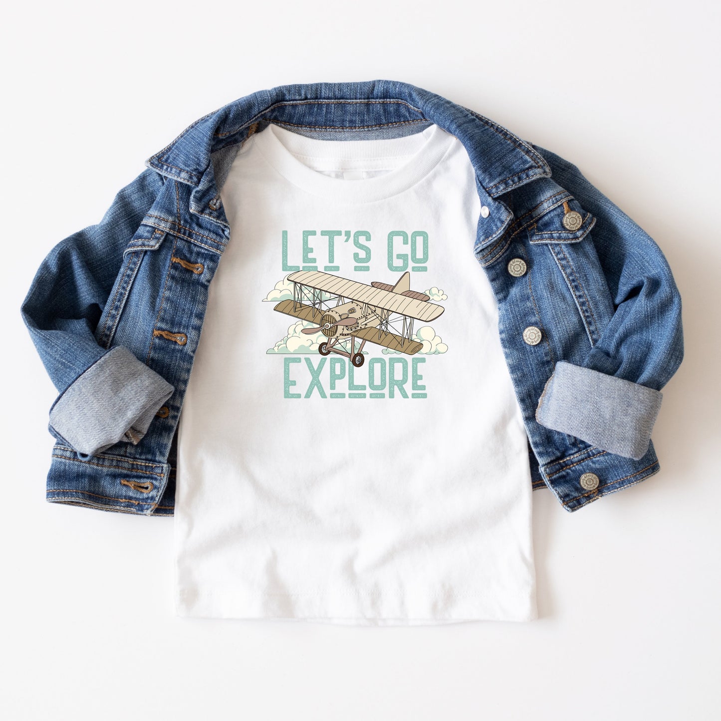 Let's Go Explore | Youth Short Sleeve Crew Neck