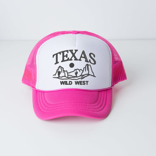 Embroidered Texas Wild West | Foam Trucker Hat