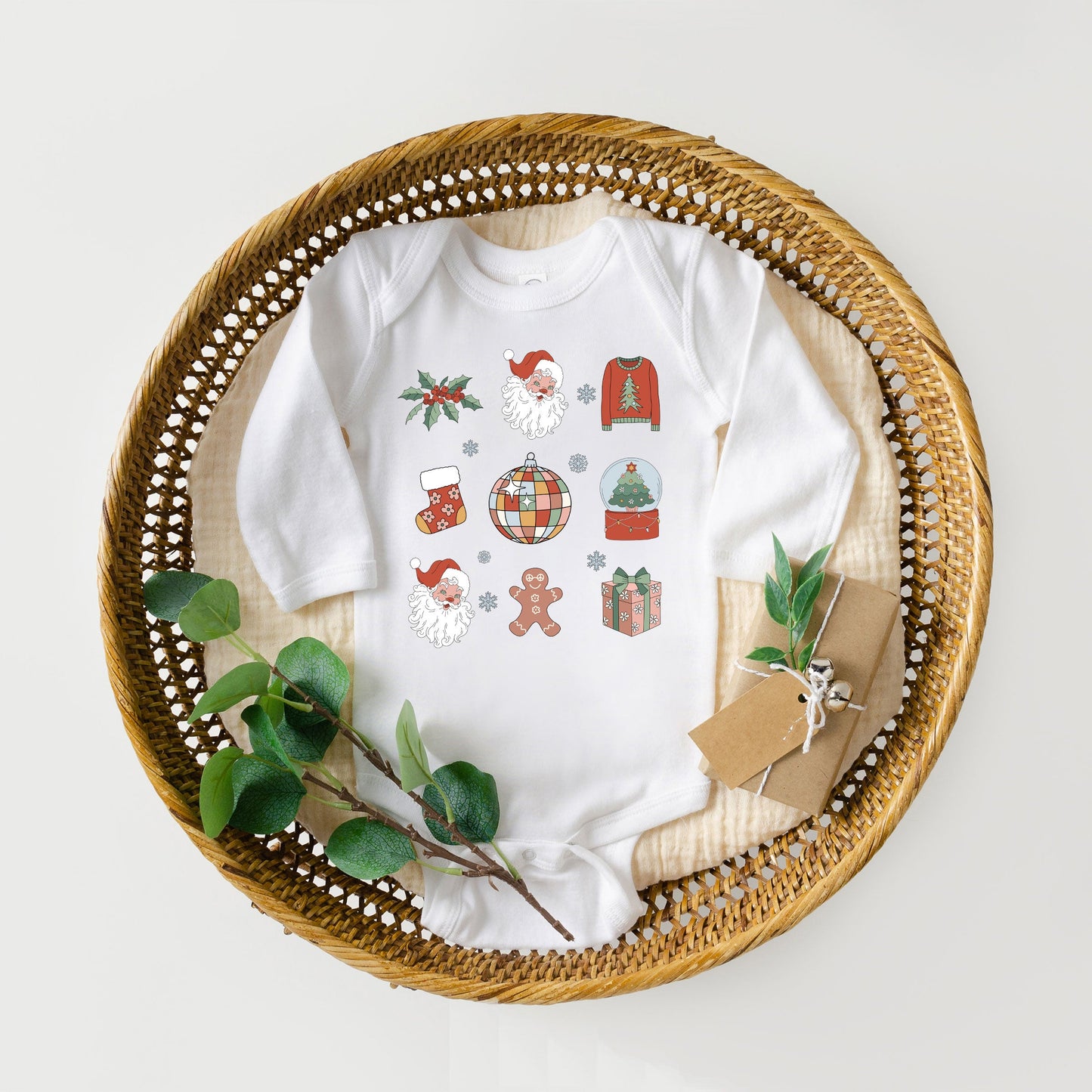Christmas Collage | Baby Graphic Long Sleeve Onesie