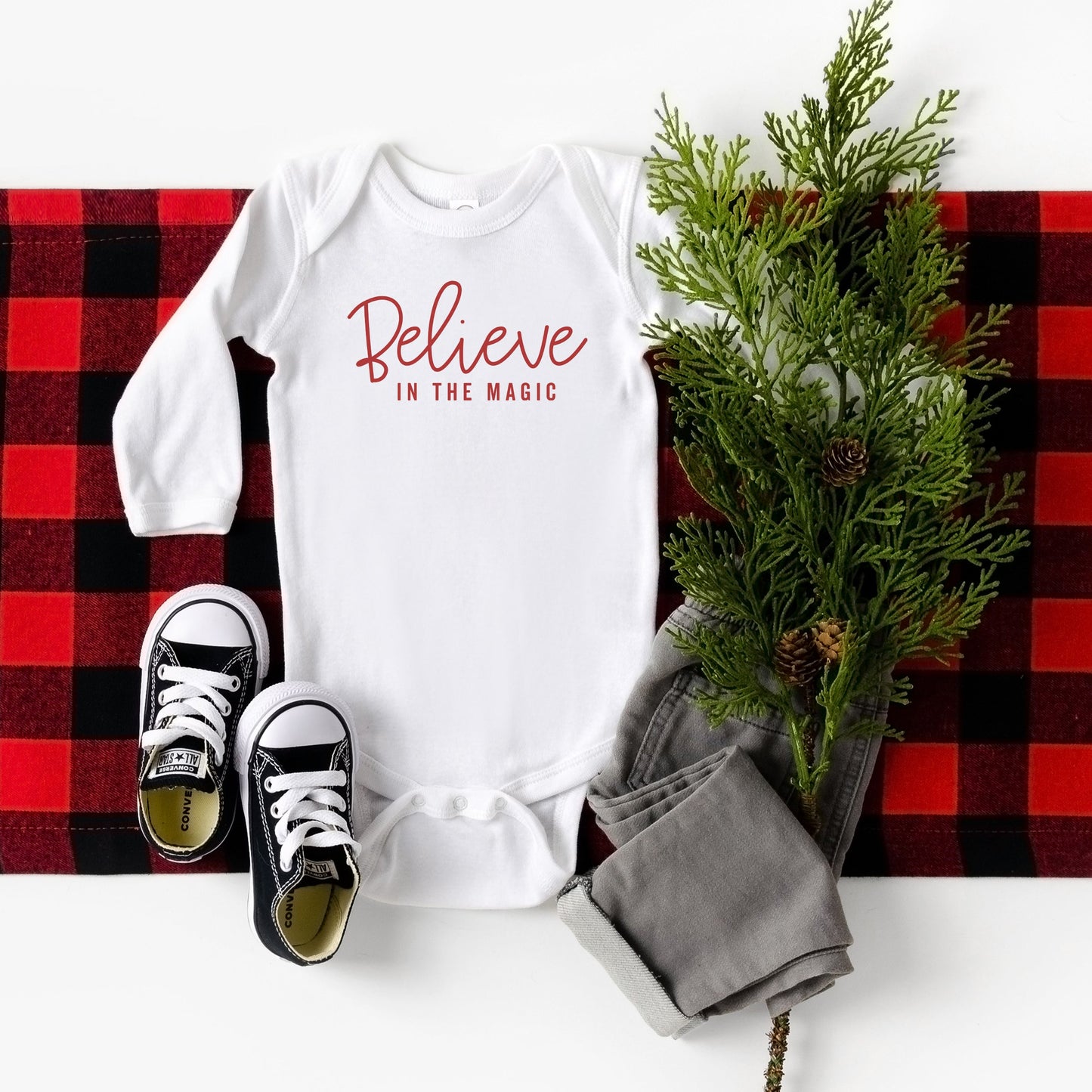 Believe In The Magic | Baby Long Sleeve Onesie