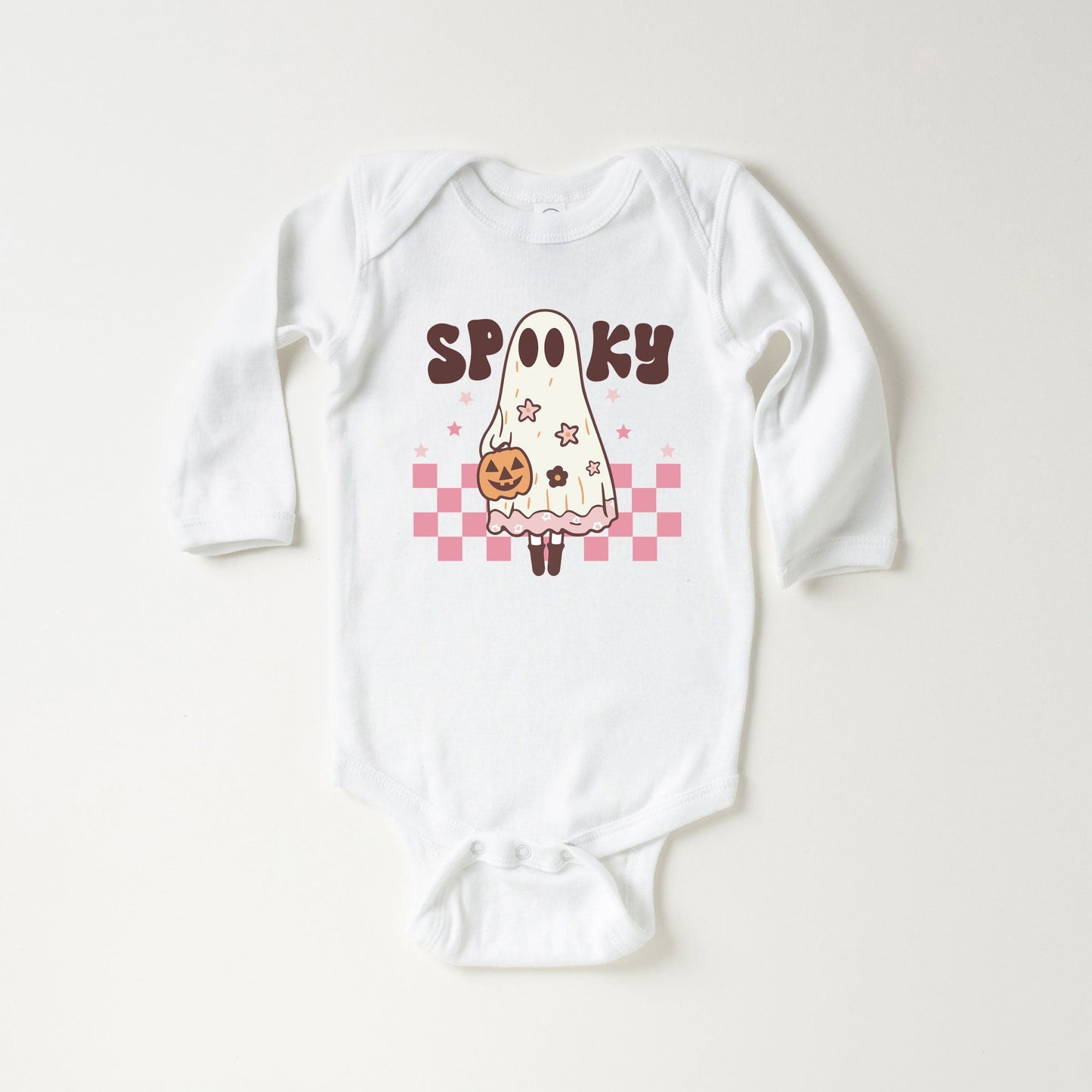 Spooky Girl Ghost | Baby Graphic Long Sleeve Onesie
