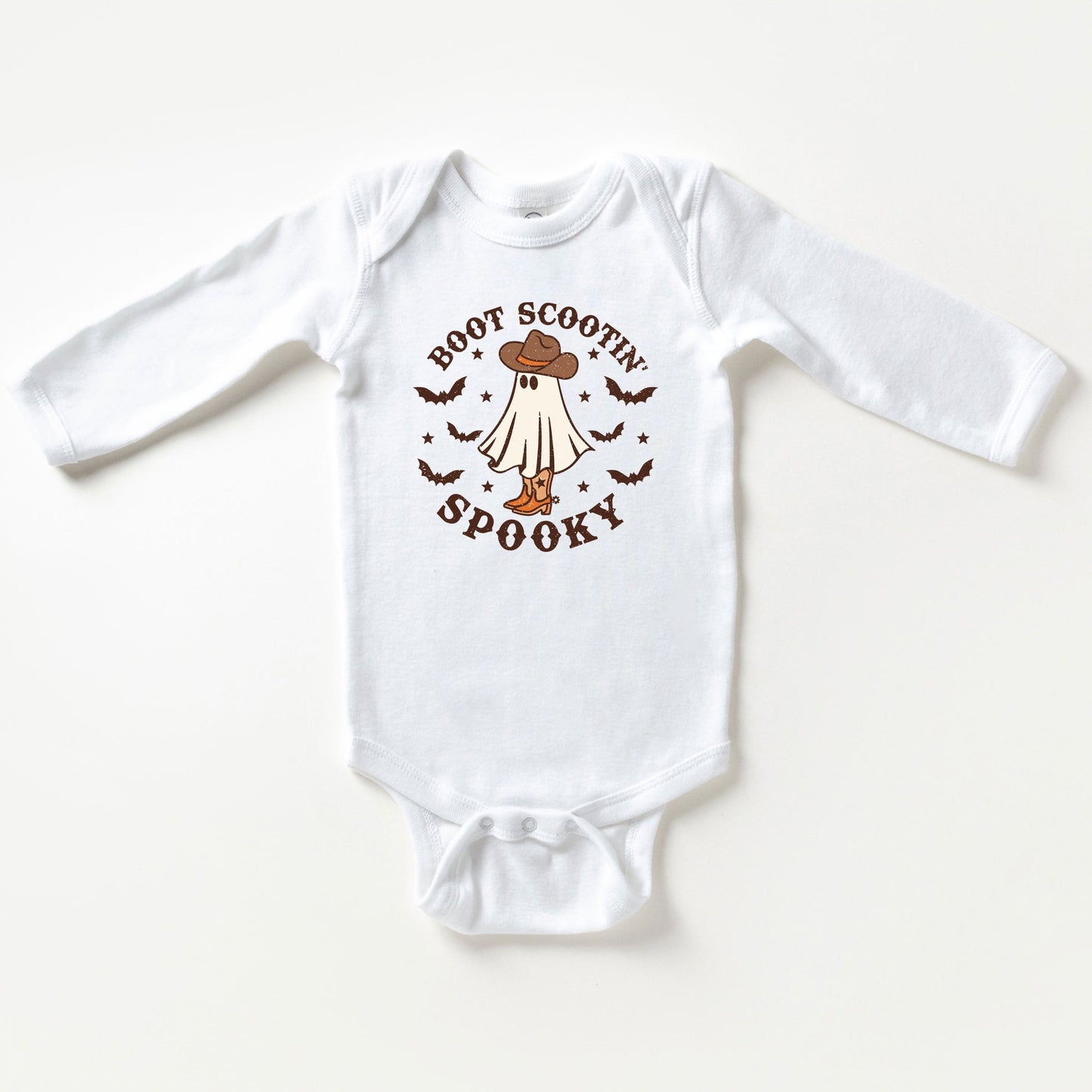 Boot Scootin' Spooky | Baby Graphic Long Sleeve Onesie