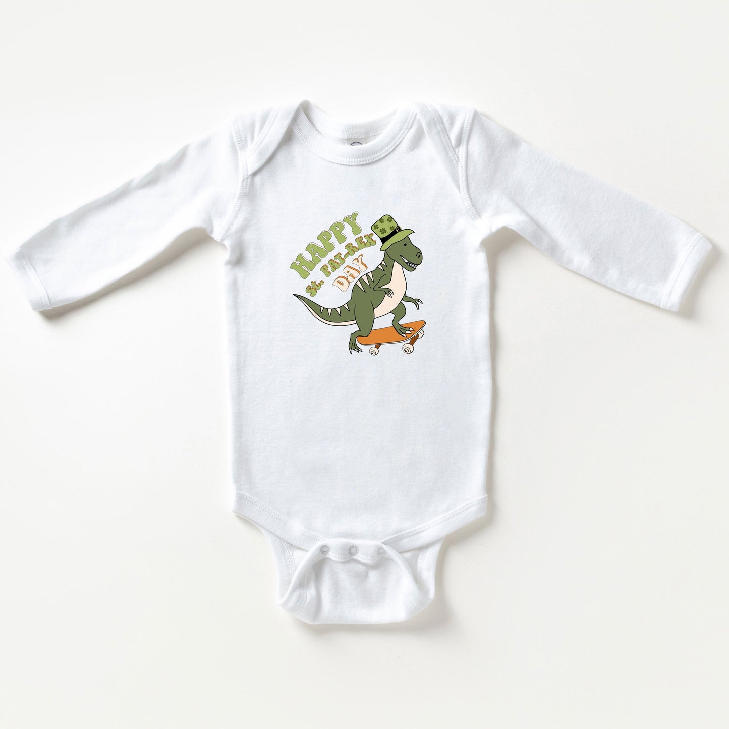Happy St. Pat-Rex Day | Baby Long Sleeve Onesie
