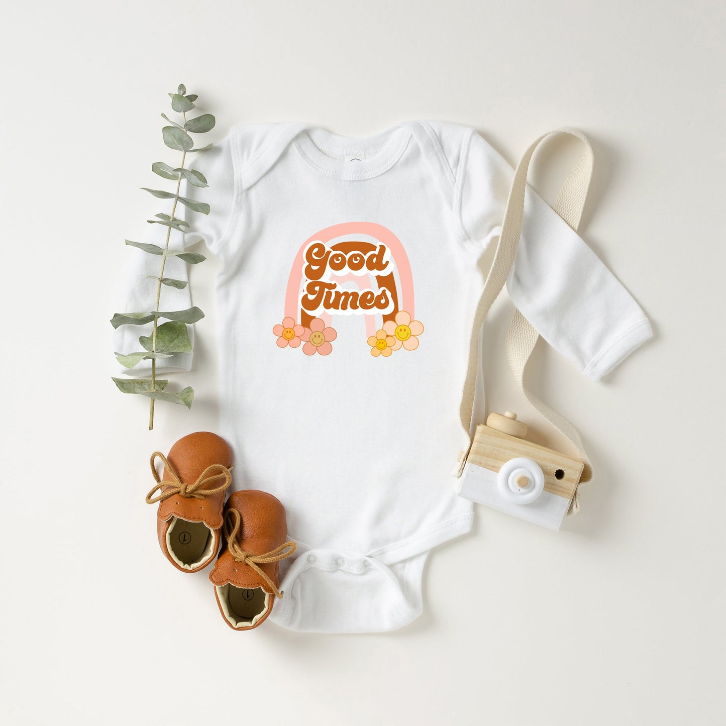 Good Times Rainbow | Baby Long Sleeve Onesie