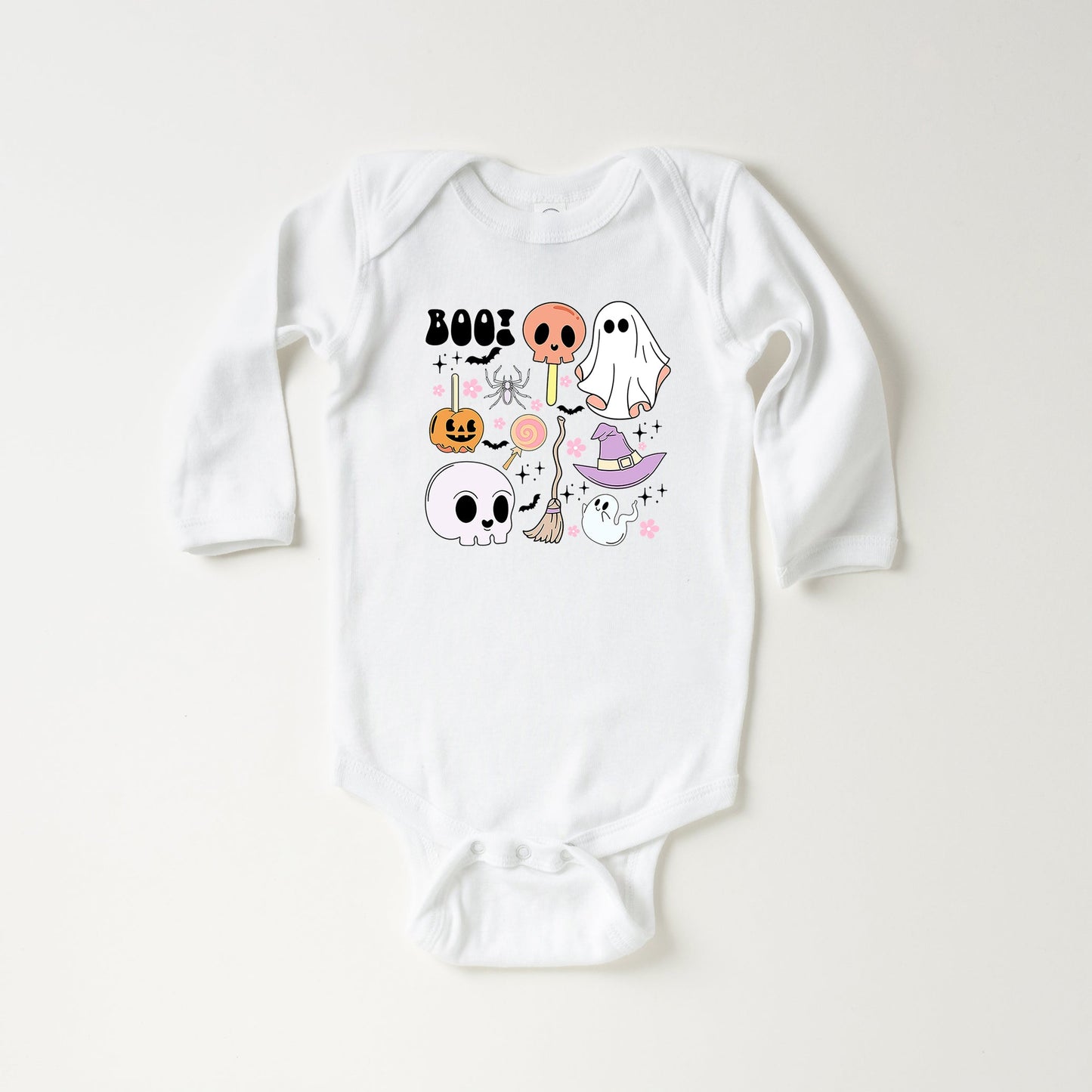 Boo Chart | Baby Long Sleeve Onesie