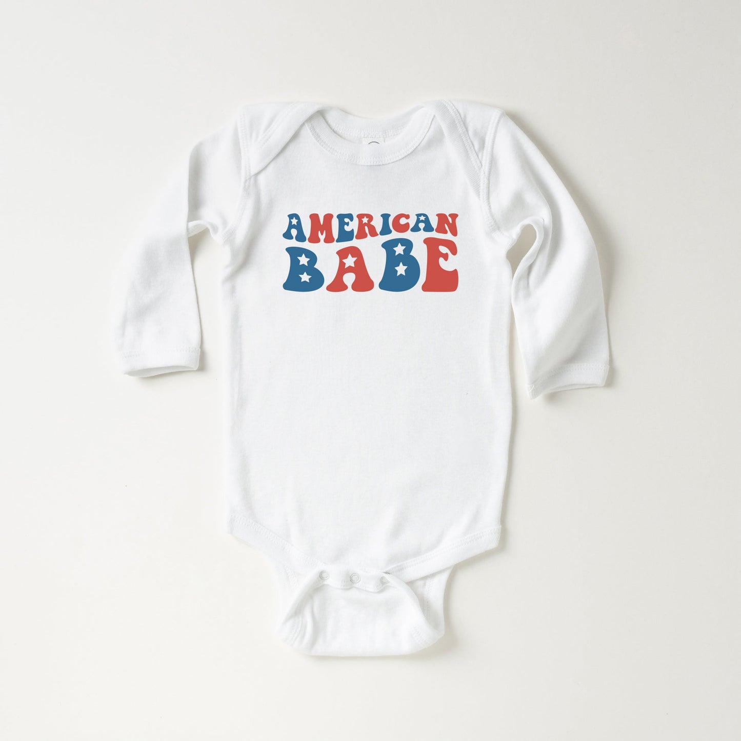 American Babe Stars | Baby Long Sleeve Onesie