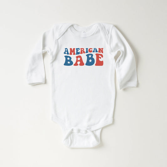 American Babe Stars | Baby Long Sleeve Onesie