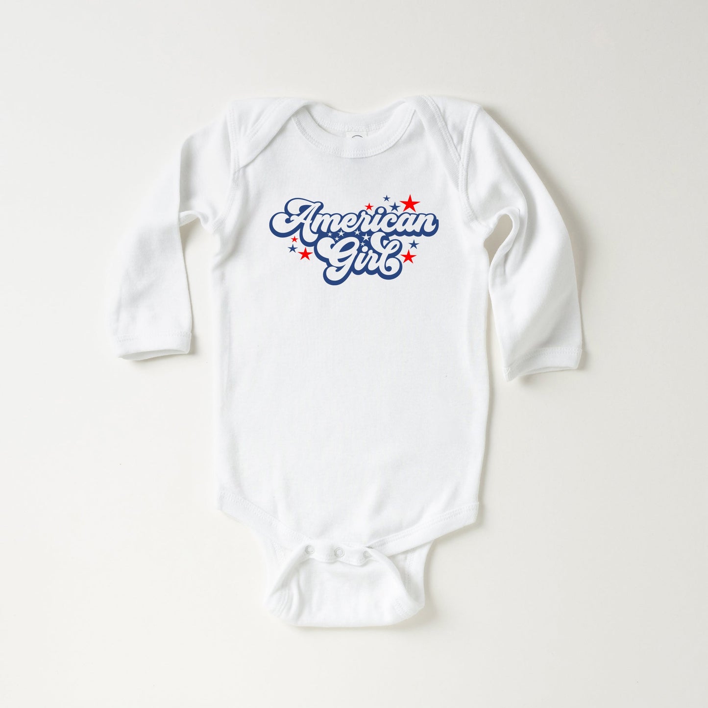 American Girl Retro Stars | Baby Long Sleeve Onesie