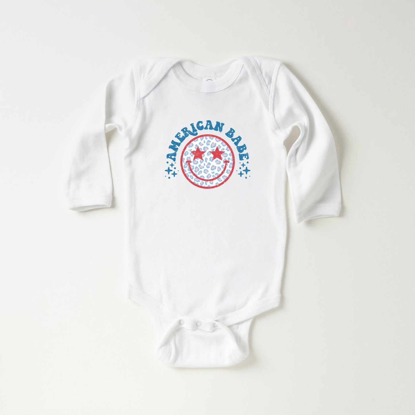 Leopard American Babe | Baby Long Sleeve Onesie