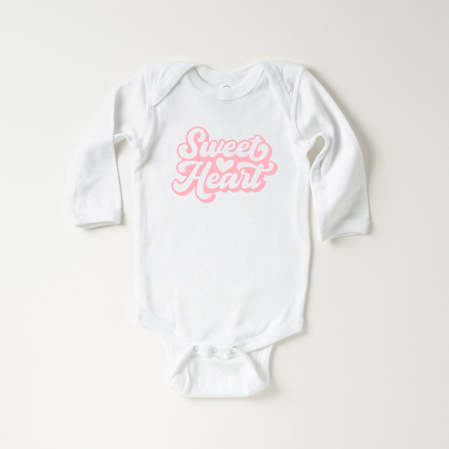 Sweet Heart With Heart | Baby Long Sleeve Onesie