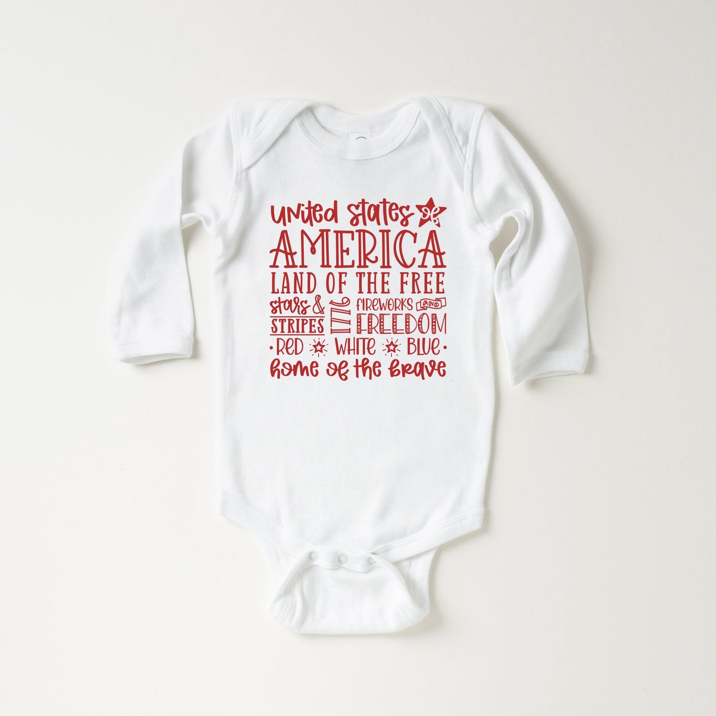 4th of July Subway | Baby Long Sleeve Onesie