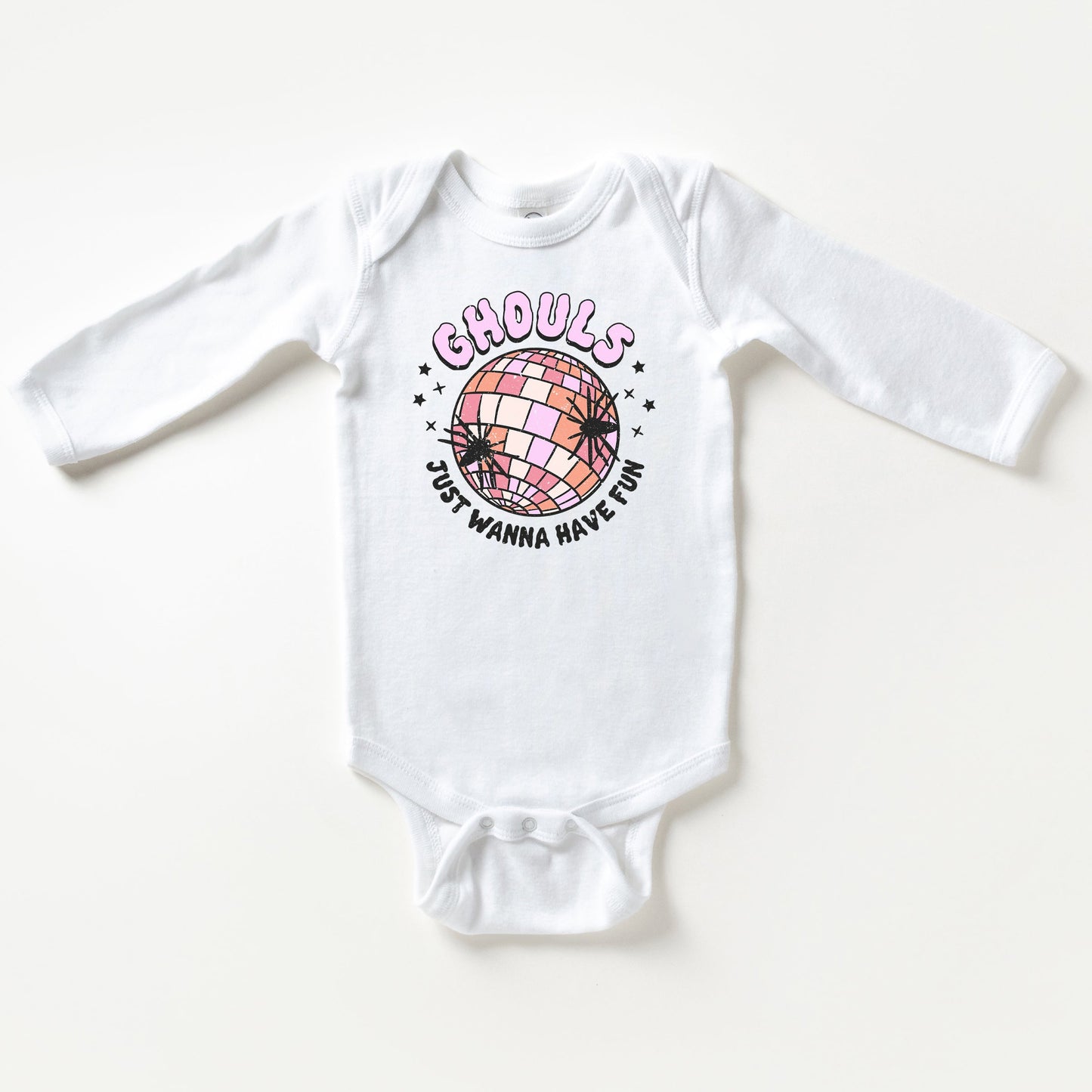 Ghouls Disco Ball | Baby Long Sleeve Onesie