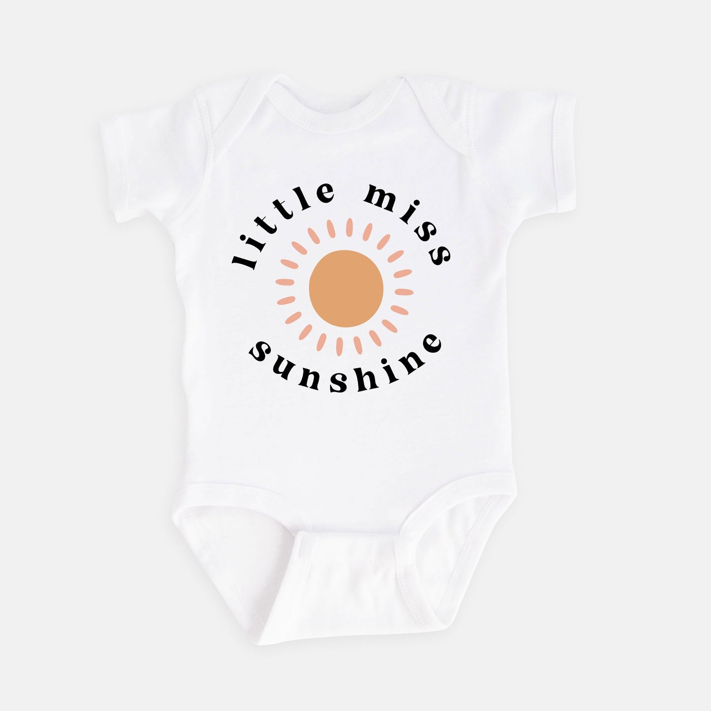 Little Miss Sunshine Sun | Baby Graphic Short Sleeve Onesie