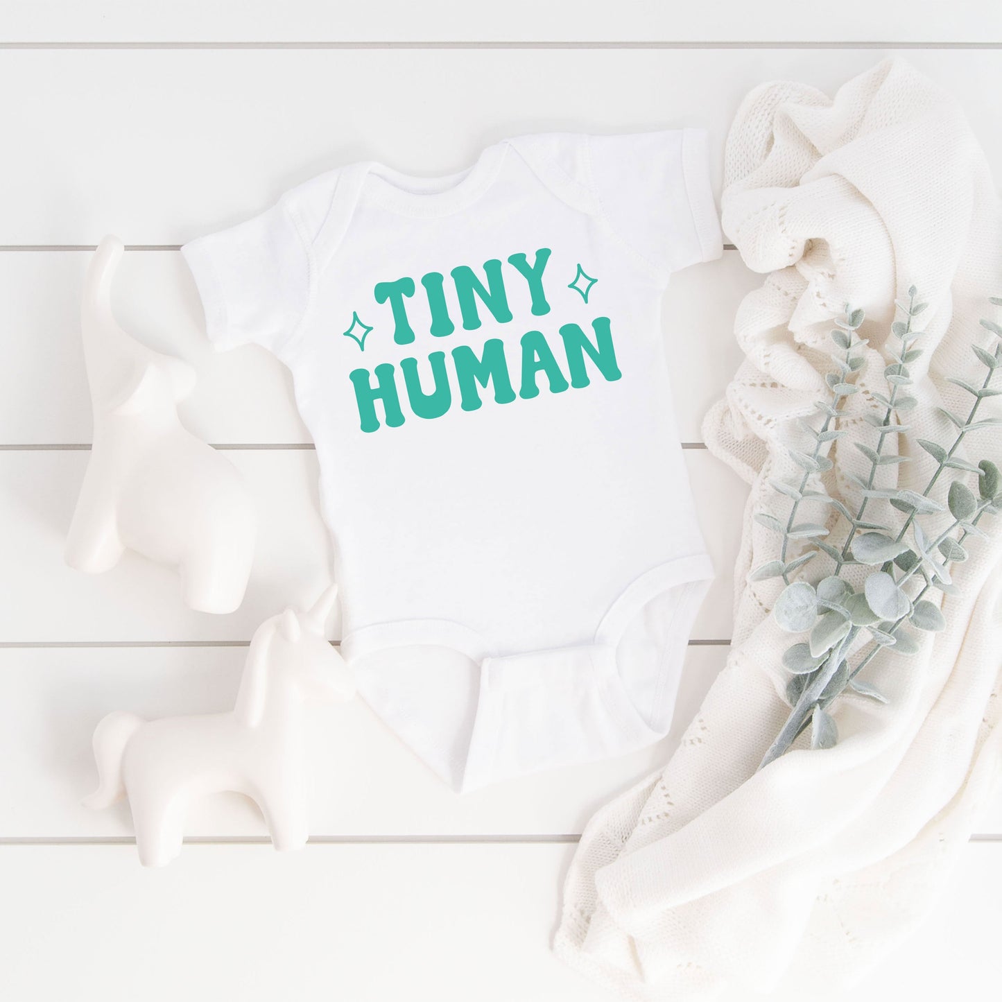 Tiny Human | Baby Graphic Short Sleeve Onesie