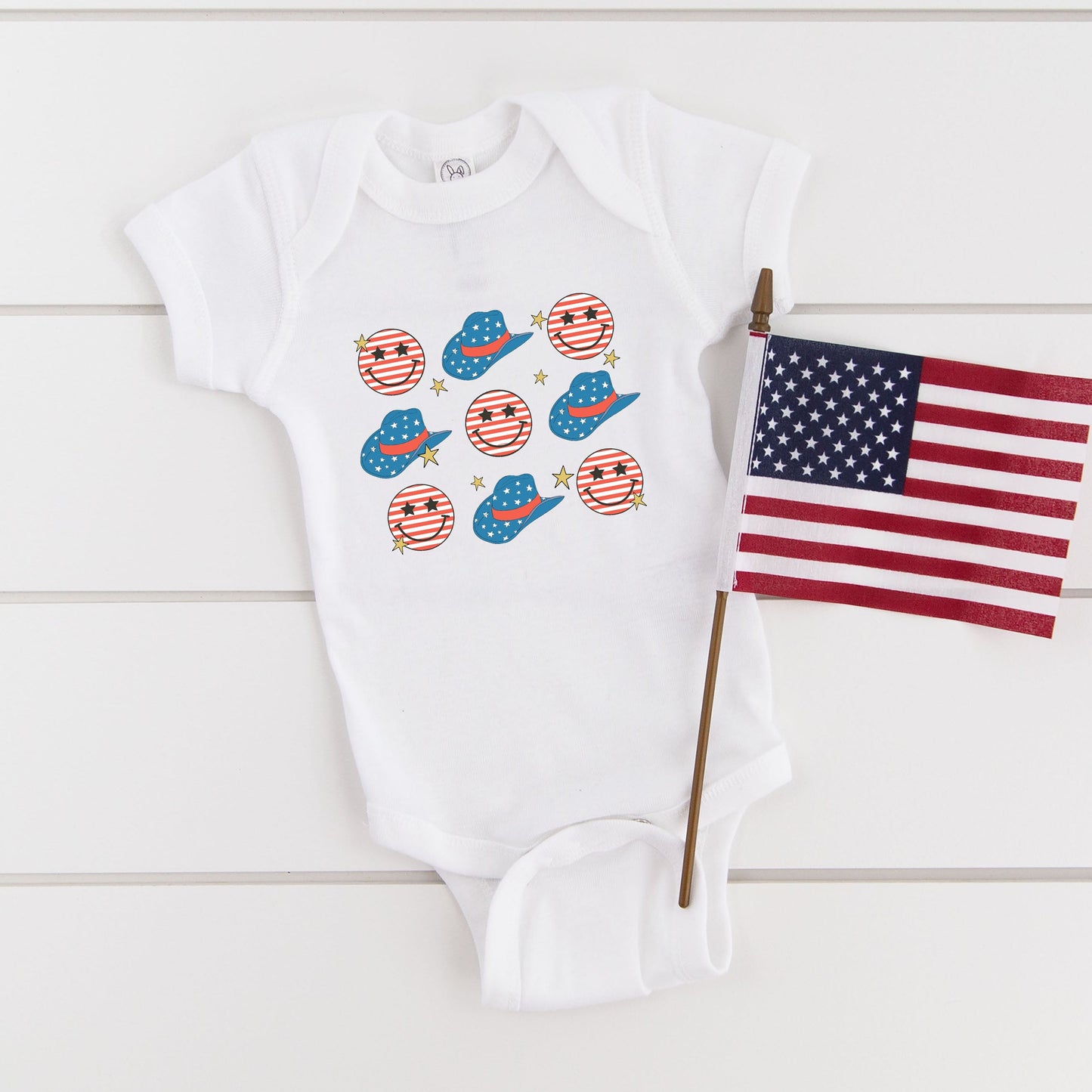 Cowgirl Smiley | Baby Graphic Short Sleeve Onesie