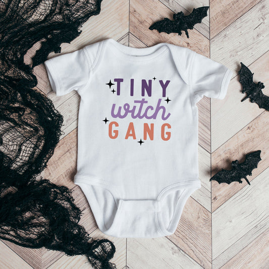 Tiny Witch Gang | Baby Graphic Short Sleeve Onesie