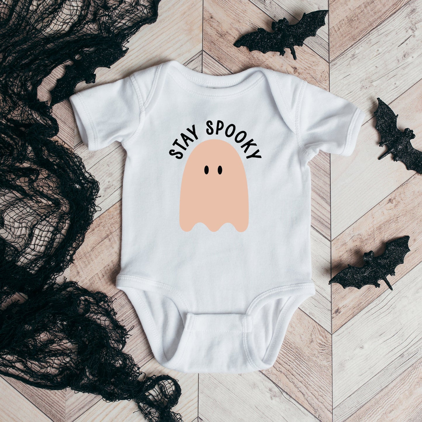 Stay Spooky Ghost | Baby Graphic Short Sleeve Onesie