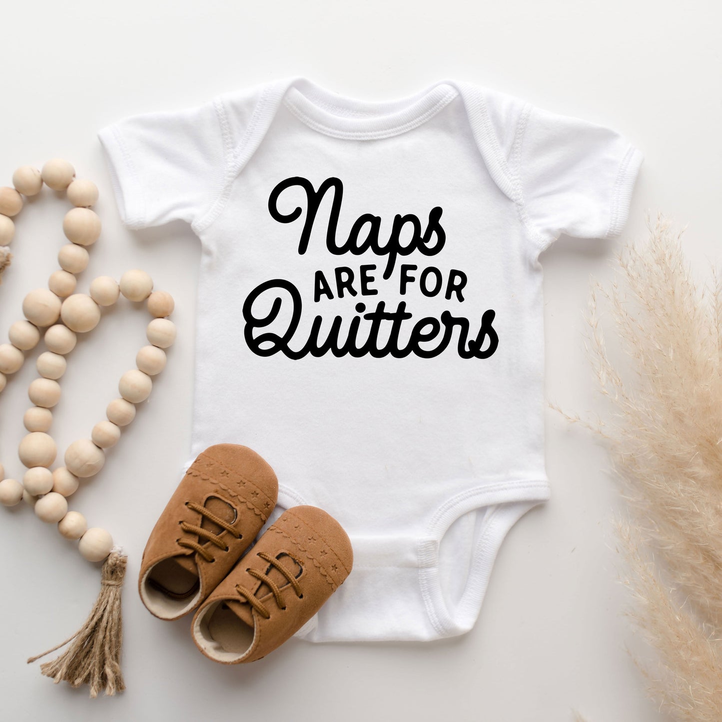 Naps Are For Quitters | Baby Graphic Short Sleeve Onesie