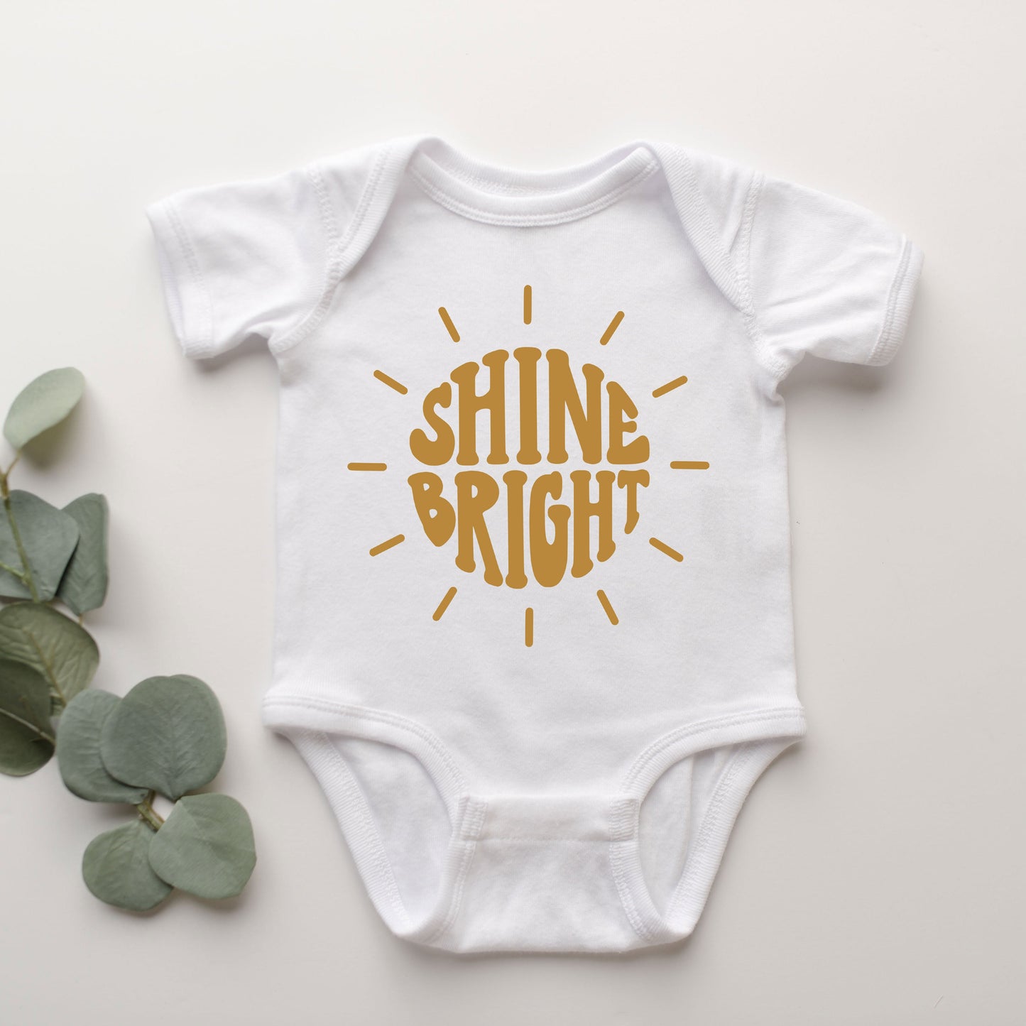Shine Bright Sun | Baby Graphic Short Sleeve Onesie
